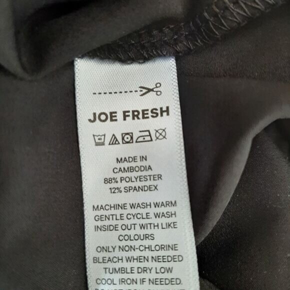 JOE FRESH Active Comfort Fit Stretch Pull-On Light Athletic Pants Black Sz XL - Picture 13 of 13
